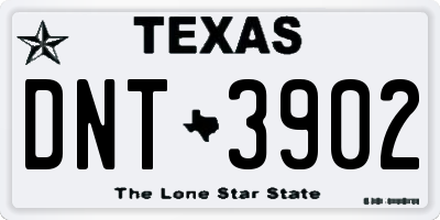 TX license plate DNT3902