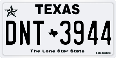 TX license plate DNT3944