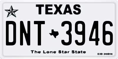 TX license plate DNT3946