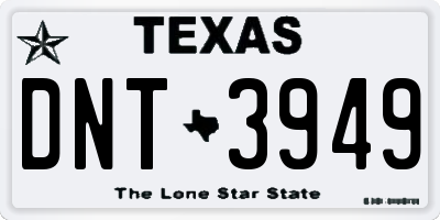 TX license plate DNT3949
