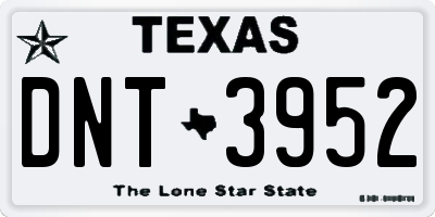 TX license plate DNT3952