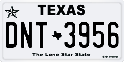 TX license plate DNT3956