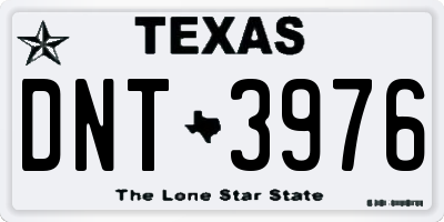 TX license plate DNT3976