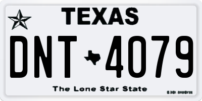 TX license plate DNT4079