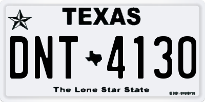 TX license plate DNT4130