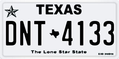 TX license plate DNT4133