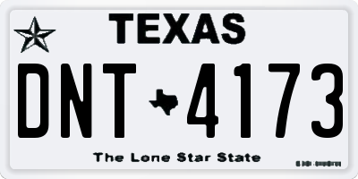 TX license plate DNT4173