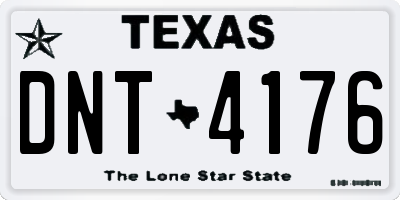 TX license plate DNT4176