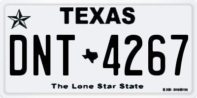 TX license plate DNT4267