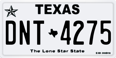 TX license plate DNT4275