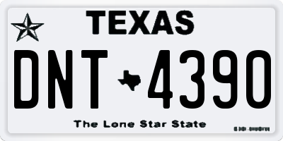 TX license plate DNT4390