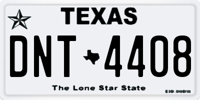 TX license plate DNT4408