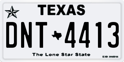 TX license plate DNT4413