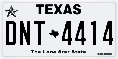 TX license plate DNT4414