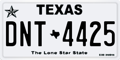 TX license plate DNT4425