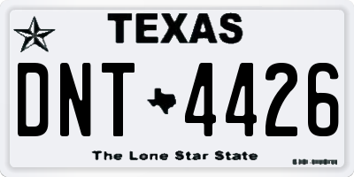 TX license plate DNT4426