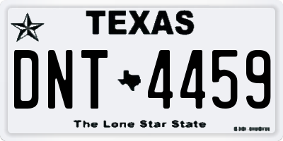 TX license plate DNT4459