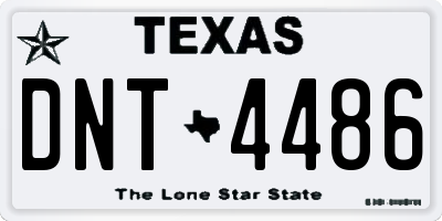 TX license plate DNT4486