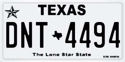 TX license plate DNT4494