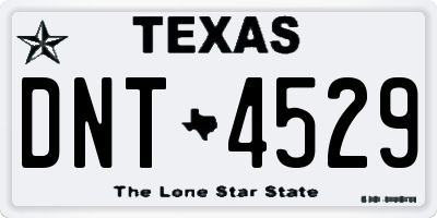 TX license plate DNT4529