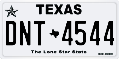 TX license plate DNT4544