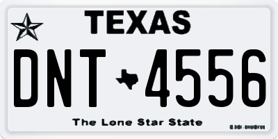 TX license plate DNT4556