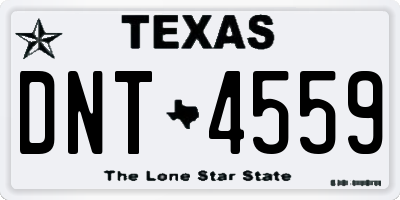 TX license plate DNT4559