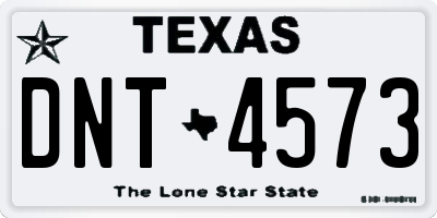 TX license plate DNT4573