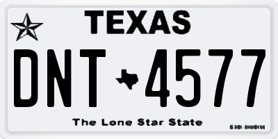 TX license plate DNT4577