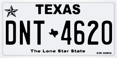 TX license plate DNT4620