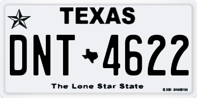 TX license plate DNT4622