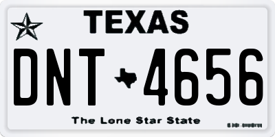 TX license plate DNT4656