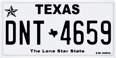 TX license plate DNT4659