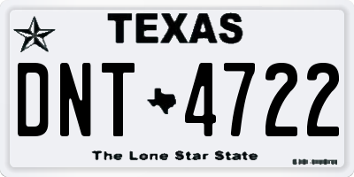 TX license plate DNT4722