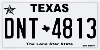TX license plate DNT4813