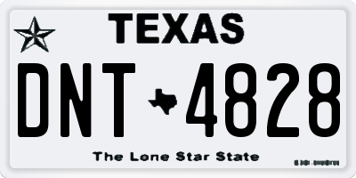 TX license plate DNT4828