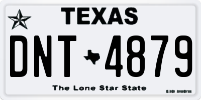 TX license plate DNT4879