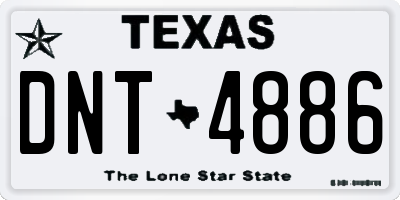 TX license plate DNT4886