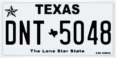 TX license plate DNT5048