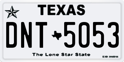 TX license plate DNT5053