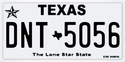 TX license plate DNT5056