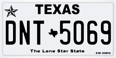 TX license plate DNT5069