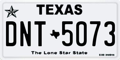 TX license plate DNT5073