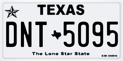 TX license plate DNT5095