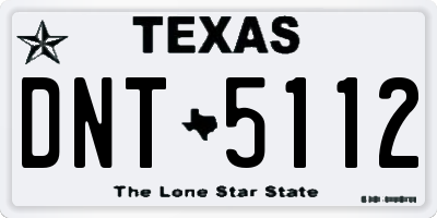 TX license plate DNT5112