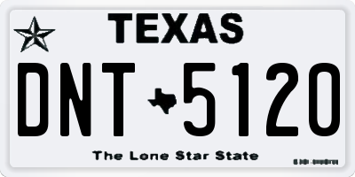 TX license plate DNT5120