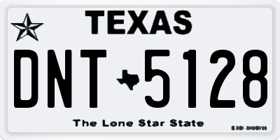 TX license plate DNT5128
