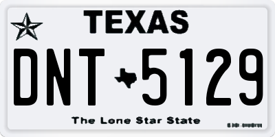 TX license plate DNT5129