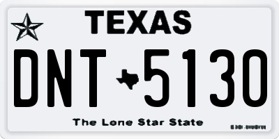 TX license plate DNT5130