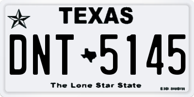 TX license plate DNT5145